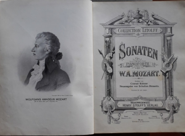 W. A. Mozart - Sonaten fr pianoforte von W. A. Mozart