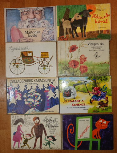 Radv�ny Zsuzsa, V�gh Gy�rgy, M�ra Ferenc, Sz�kely Magda Zsoldos Vera - 8 klasszikus leporell�: S�t�lunk, s�t�lunk, Lapozgat�, "Elszaladt a kemence...", Csillagsz�r�s kar�csonyfa, Vir�gos r�t, R�gim�di hint�k, M�rtonka levele, H�zunk k�r�l