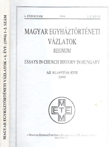 Magyar egyhztrtneti vzlatok 1994/1-2. szm