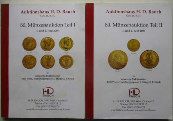 80. Mnzenauktion Teil I-II.