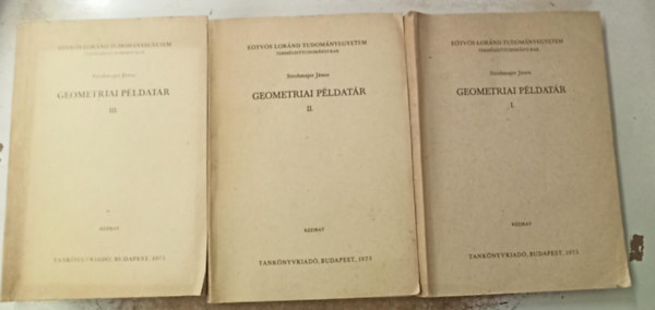 Strohmajer János - Geometriai példatár I-III.
