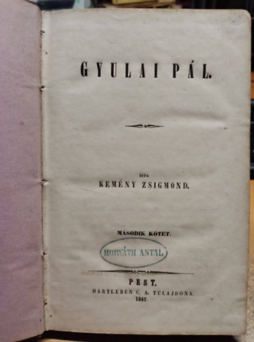 Báró Kemény Zsigmond - Gyulai Pál II.