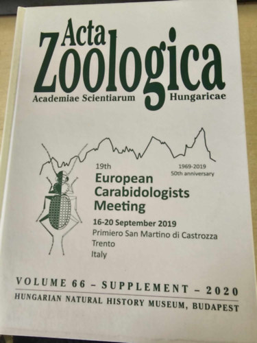 Acta Zoologica 2020. Vol. 66.