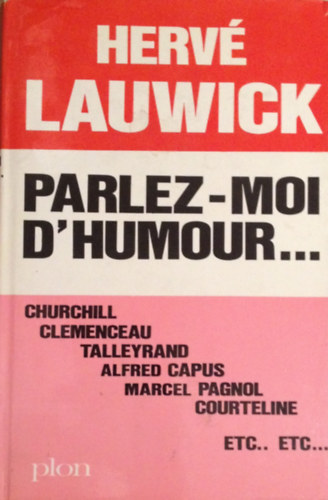 Herv� Lauwick - Parlez-moi d'humour