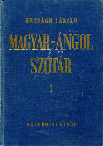 Országh László - Magyar-angol szótár I-II.