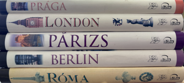 ÚTITÁRS KÖNYVCSOMAG: LONDON, PÁRIZS, BERLIN, PRÁGA, RÓMA