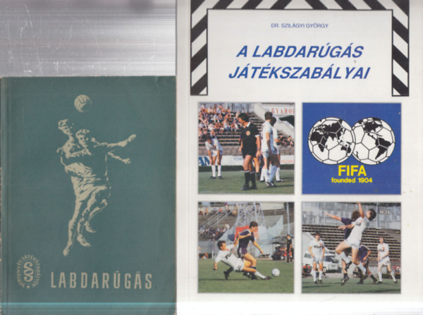 2 db. labdarúgás (Verseny- és játékszabályok + A labdarúgás játékszabályai)