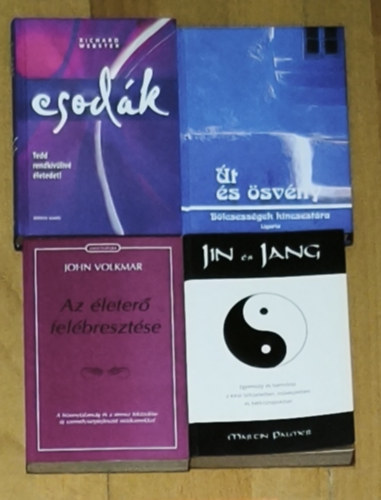 John Volkmar, Richard Webster Martin Palmer - 4db életet pozitívabbá tevő, önismeretet fejlesztő mű - Jin és Jang-Egyensúly és harmónia a kínai bölcseletben, művészetben és hétköznapokban, Az életerő felébresztése, Út és ösvény, Csodák-Tedd rendkivülivé életedet!