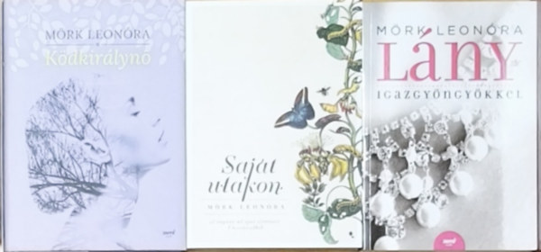 M�rk Leon�ra - 3db M�rk Leon�ra m� - K�dkir�lyn�, Saj�t utakon, L�ny igazgy�ngy�kkel