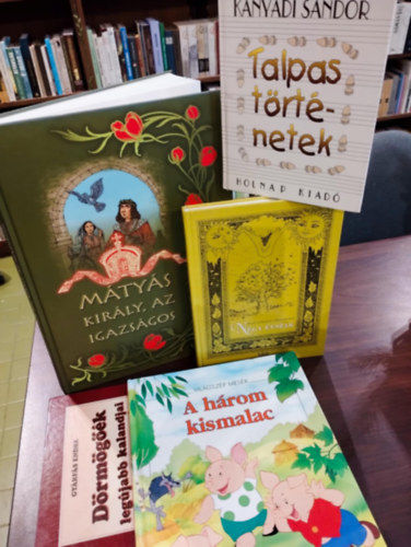 Kányádi Sándor, Zima Szabolcs Gyárfás Endre (szerk.) - Gyerekkönyv csomag 5 darabos KÖNYVMENTŐ AJÁNLAT: Mátyás király, az igazságos, Dörmögőék legújabb kalandjai, A három kismalac, Talpas történetek, Négy évszak (Versek óvodásoknak és kisiskolásoknak)