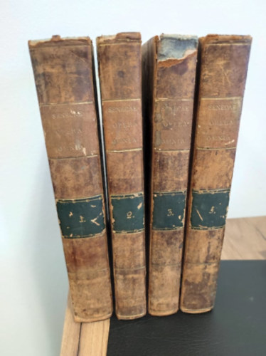 L.  Annaei Senecae (Lucius) - Philosophi Opera Omnia quae supersunt, recognovit et illustravit Fridericus Ernestus Ruhkopf 1, 2, 3, 5 (a 4-es k�tet hi�nyzik) /Friedrich Ernst Ruhkopf filoz�fus m�vei/
