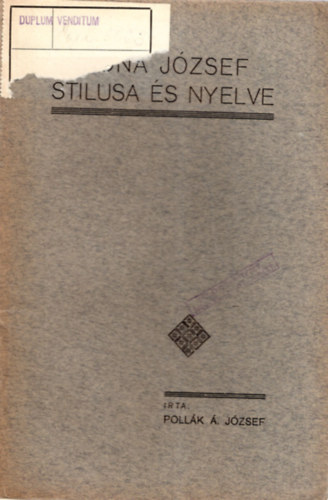 Pollk . Jzsef - Katona Jzsef stlusa s nyelve