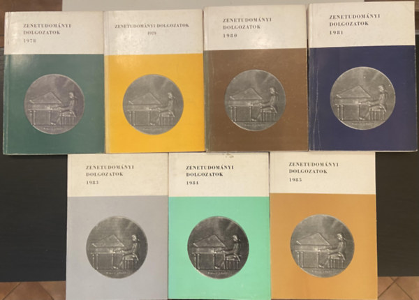 Berl�sz Melinda  (szerk.) Domokos M�ria (szerk.) - 7 db k�nyv - Zenetudom�nyi dolgozatok 1978-1985 (1982 hi�nyzik) Zenetudom�nyi dolgozatok 1978, Zenetudom�nyi dolgozatok 1979, Zenetudom�nyi dolgozatok 1980, Zenetudom�nyi dolgozatok 1981, Zenetudom�nyi dolgozatok 1983, Zenetudom�nyi dolgozat