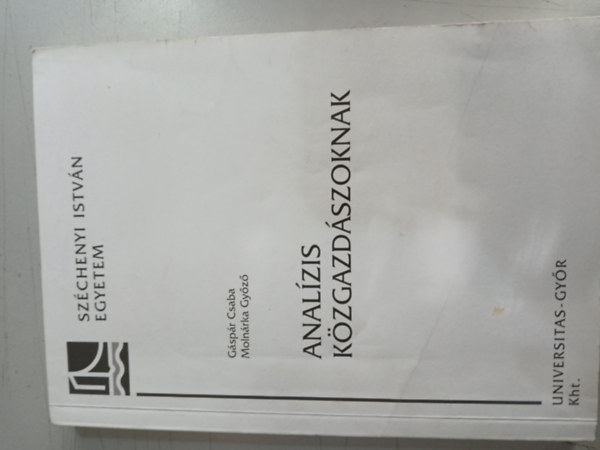 G�sp�r Csaba - Moln�rka Gy�z� - Anal�zis k�zgazd�szoknak