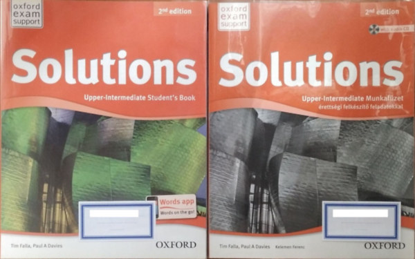 Paul A. Davies - Tim Falla - Solutions (2nd Ed.) - Upper-intermediate - Student's Book + Munkafüzet érettségi felkészítő feladatokkal (2 kötet)