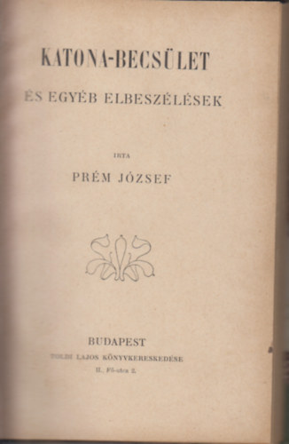 Prm Jzsef - Katona-Becslet s egyb elbeszlsek