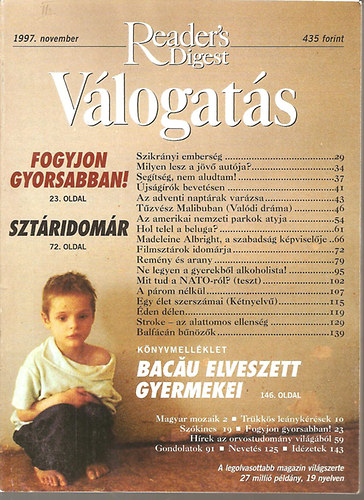 Reader's Digest v�logat�s - 1997. november