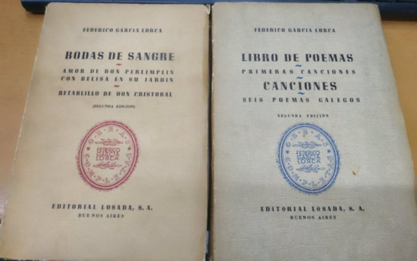 Federico Garcia Lorca - Bodas de Sangre + Libro de Poemas (2 k�tet)