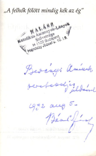 Johannes Rosche - �lj�nk Isten tenyer�n