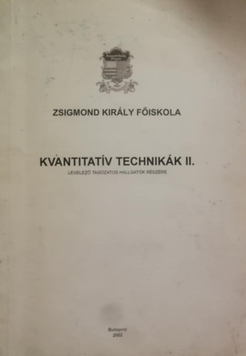 Bal�zsn� M�csai Andrea-Cset�nyi Arthur - Kvantitat�v technik�k II.