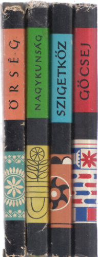 Timaffy L�szl�, Bellon Tibor, D�m�t�r S�ndor B�r� Friderika - 4 db. n�prajzi k�nyv (G�csej + Szigetk�z + Nagykuns�g + �rs�g)