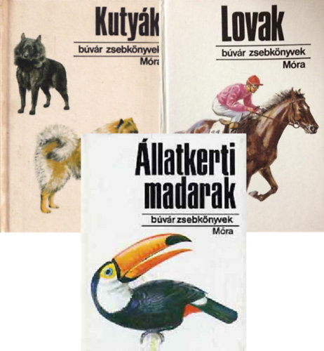3 db. Bvr zsebknyvek (Lovak + Kutyk 2. + llatkerti madarak)