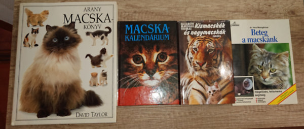 dr. Elizabeth Marshall Thomas Vera Weingartner - 4 k�nyv a macsk�kr�l: Arany Macskak�nyv, Macskakalend�rium, Kismacsk�k �s nagymacsk�k, Beteg a macsk�nk