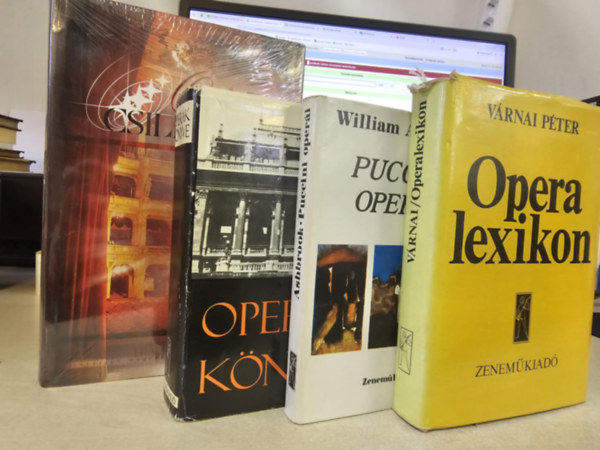 �szy-T�th G�briel, V�rnai P�ter, William Ashbrook - 4db-os K�NYVMENT� AJ�NLAT: Operacsillagok- A f�gg�ny m�g�tt I.+ Operalexikon+ Oper�k k�nyve+ Puccini oper�i