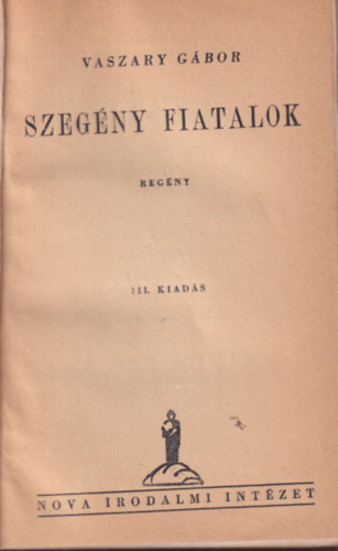 Vaszary Gbor - Szegny fiatalok