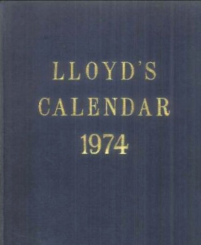 LLoyd's Calendar 1974