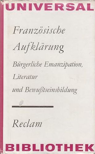 Verlag Philipp Reclam - Franzsische aufklrung