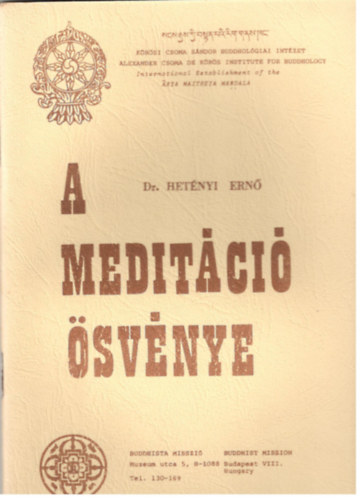Dr. Hetnyi Ern - A meditci svnye