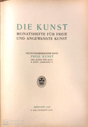 Freie Kunst - Die Kunst monatshefte fr freie und angewandte kunst