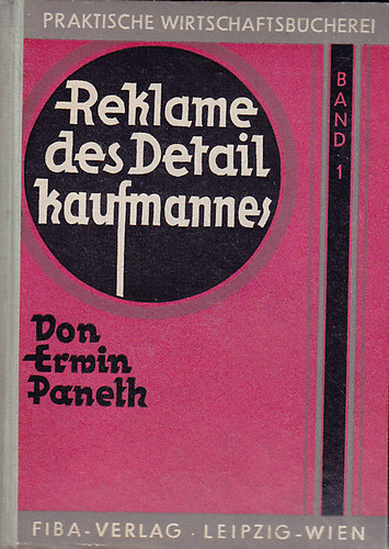 Erwin Paneth dr. - Reklame des Detailkaufmannes