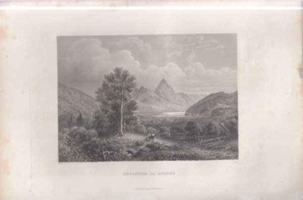 Goldau-f�ldcsuszaml�s - eredeti litogr�fia (metszet)