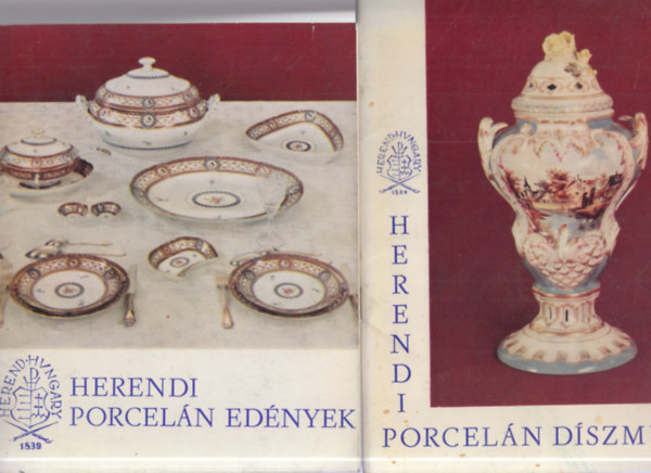 Molnár László - 2 db. porcelános füzet (Herendi porcelán díszmű + Herendi porcelán edények)