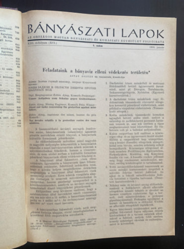 ismeretlen - Bnyszati lapok 1954 - 1-12. szm egybektve - Teljes vfolyam - Az Orszgos Magyar Bnyszati s Kohszati Egyeslet folyirata
