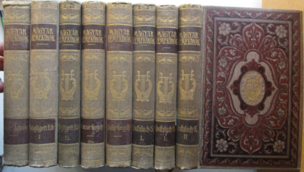 8 db A magyar remek�r�k sorozatb�l (Garay J�nos, Szigligeti Ede I-II, Czcuczor Gergely, Csiky Gergely, Kisfaludy K. I-II, Kisfaludy S. I.)