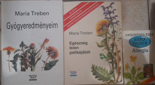 Maria Treben - 3 db knyv: Gygyeredmnyei, Egszsg Isten patikjbl, Allergia