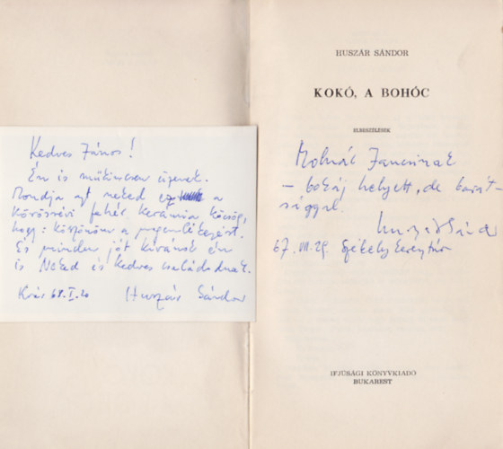 Huszár Sándor - Kokó a bohóc (Dedikált)