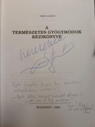 Bky Lszl - A termszetes gygymdok kziknyve