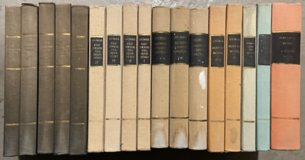 Alexandre Dumas - 17 db Alexandre Dumas kötet A Világirodalom Remekei sorozatból
