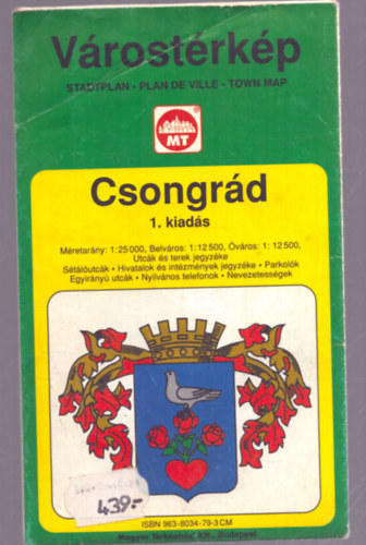 Csongrd  vrostrkp 1: 25 000, 1: 12 500 , 1: 12 500