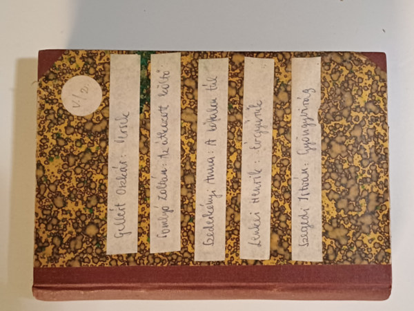 T�bb szerz� - 19.sz�zadi verses kollig�tum egybek�tve