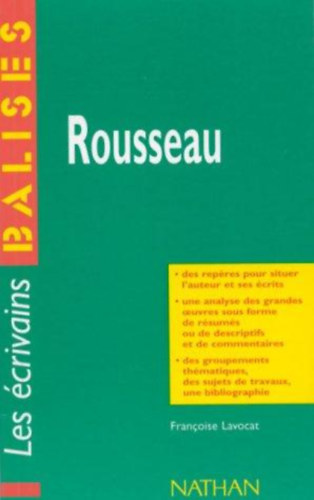 Fran�oise Lavocat - Balises Auteurs: Rousseau (French Edition)