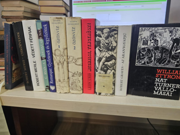 Cornelius Ryan, Erich Maria Remarque, Henryk Sienkiewicz, Leon Uris, Mika Waltari, Robert Graves, William Styron Robert Merle - 10db világirodalmi regény, KÖNYVMENTŐ AJÁNLAT: Francia história+ Csikóéveink+ Védett férfiak+ A leghosszabb nap+ Győztesek és legyőzöttek+ Özönvíz 1-2+ Meghalsz, tengerész+ Az emberiség ellenségei+ Az aranygyapjú+ Nat Turner vall