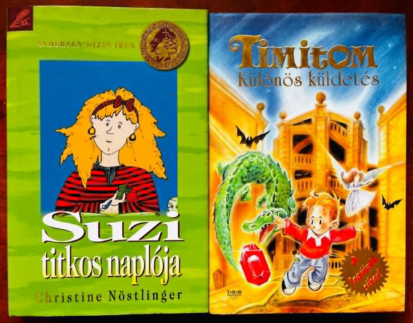 K. L�szl� Szilvia Christine N�stlinger - 2db ifj�s�gi k�nyv:Suzi titkos napl�ja+Timiton k�l�n�s k�ldet�se