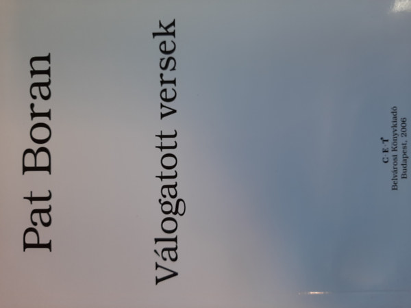 Pat Boran - Vlogatott versek