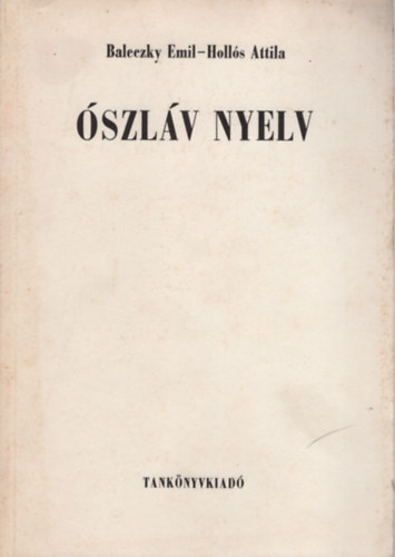 Baleczky Emil-Hols Attila - szlv nyelv