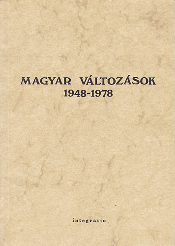 Magyar vltozsok 1948-1978